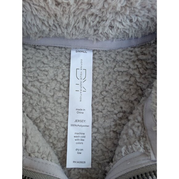 DYI Women's Tranquil 1/2 Zip Fuzzy Fleece Sweater Steel Grey Size Small - Picture 7 of 7